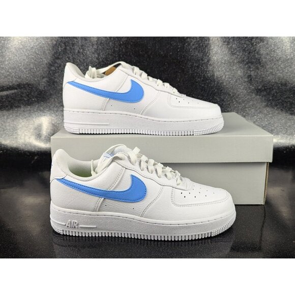 Nike Air Force 1 07 Low University Blue White UNC Women's Size 7.5 NEW - Picture 1 of 8